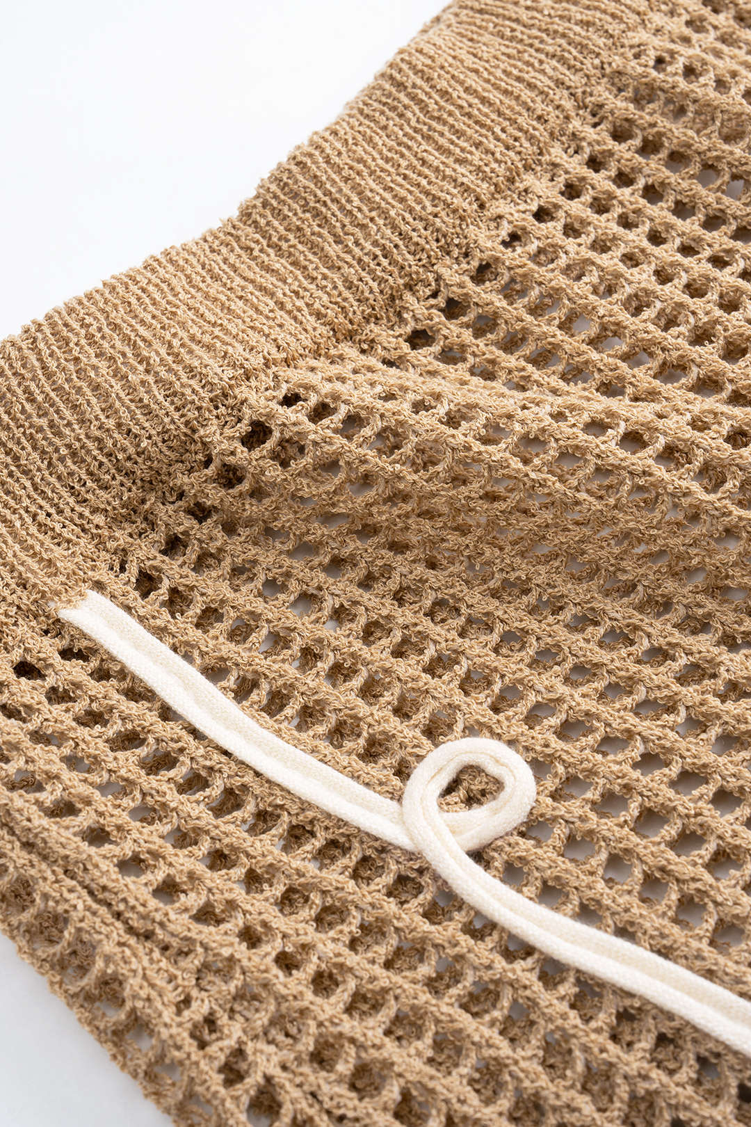 Open Knit 3D Embroidery Print Skirt
