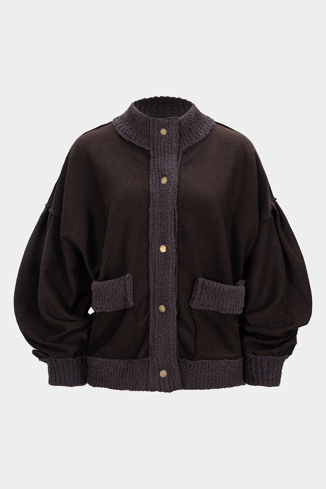 Veste en velours côtelé à empiècements