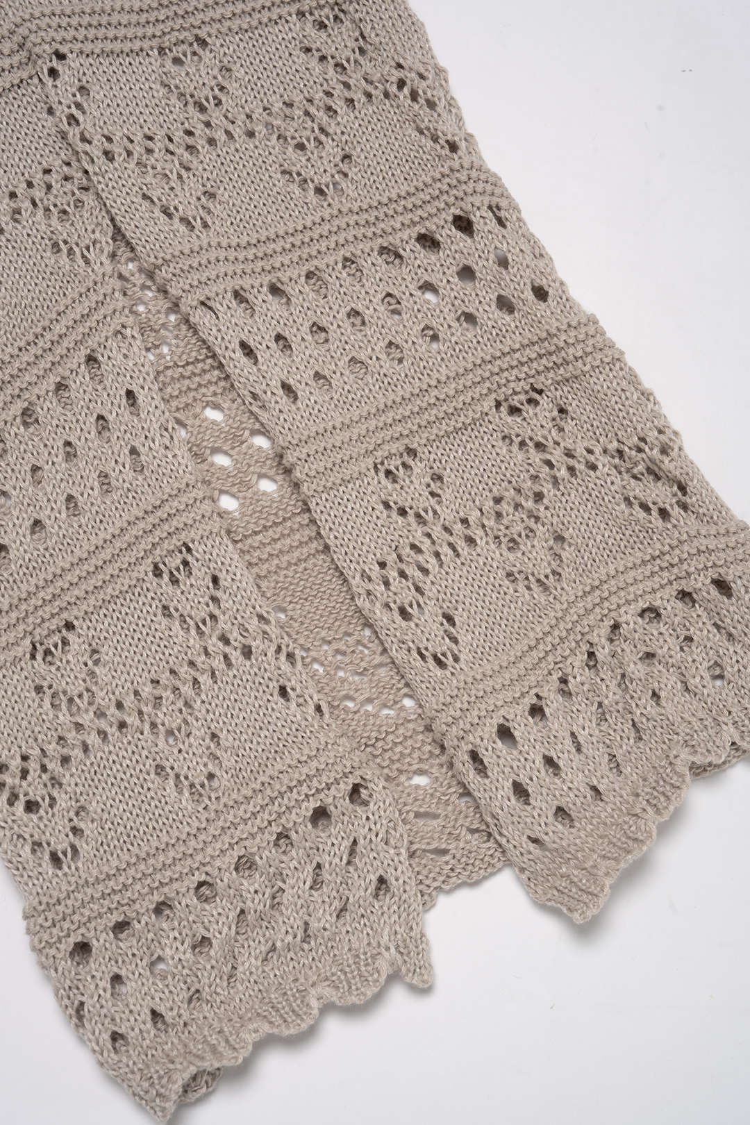 Open Knit Fringe Cami Top And Wide Leg Pants Set
