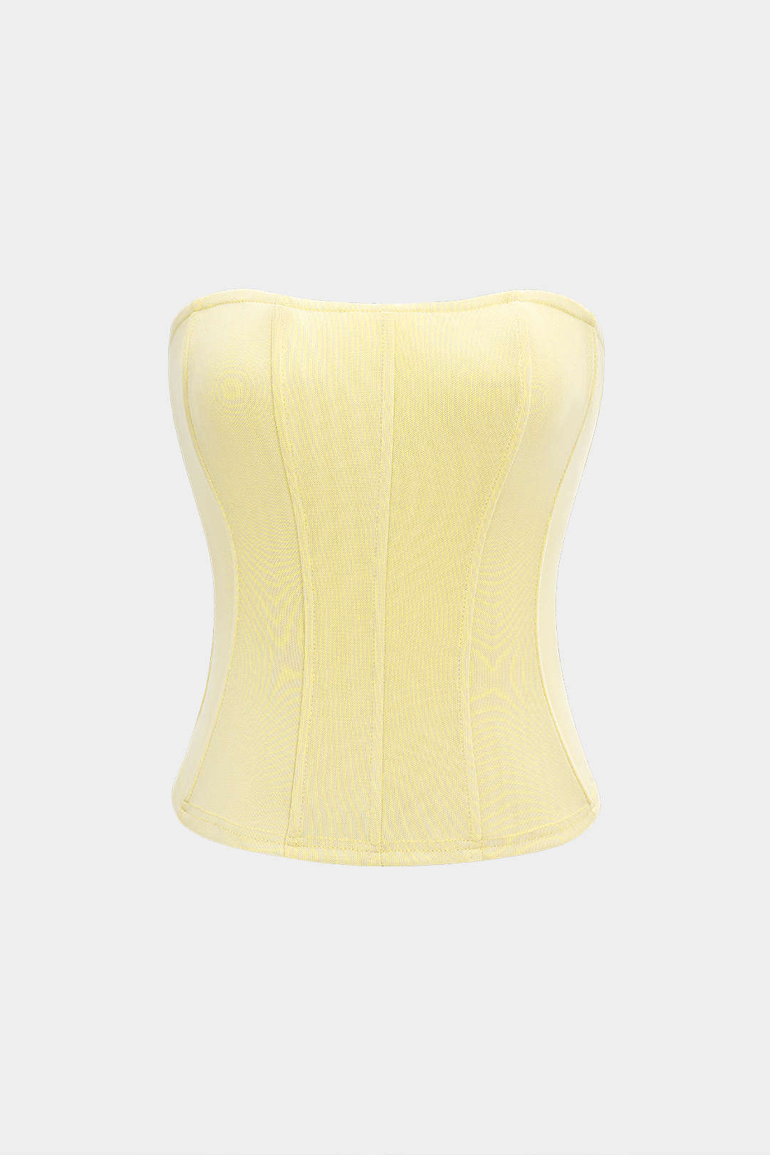 Mesh Korsett Reißverschluss Tube Top