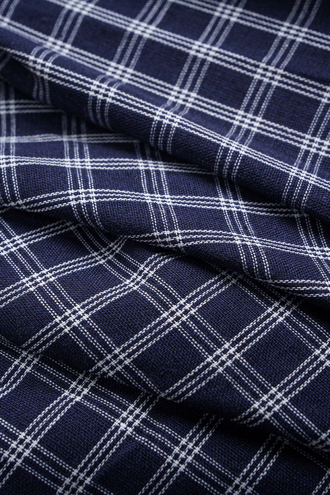 Plaid Print Asymmetrical Ruched Skirt