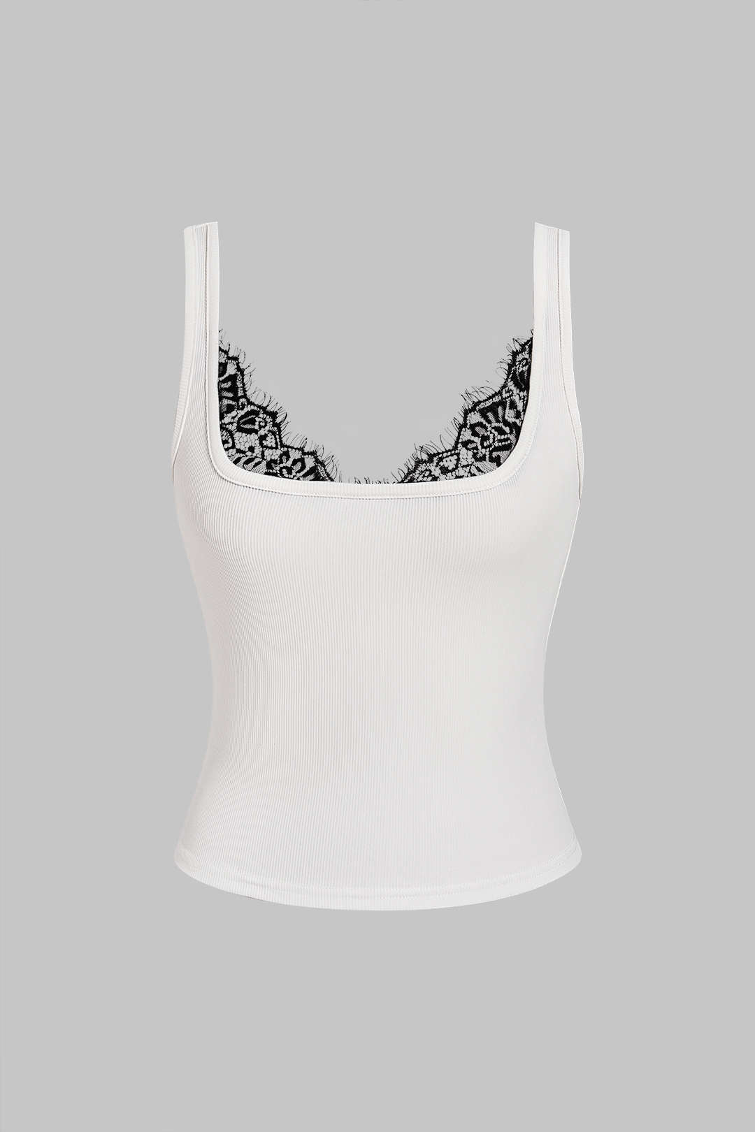 Spitzen-Patchwork-Tanktop