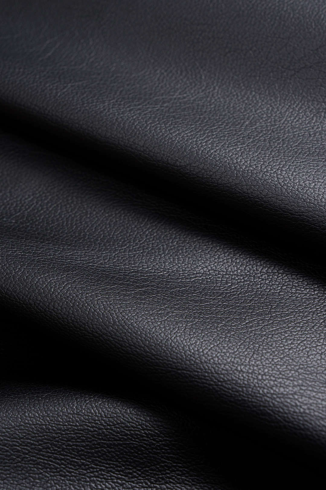 Faux-Leder gerafftes asymmetrisches Hemd mit Knöpfen