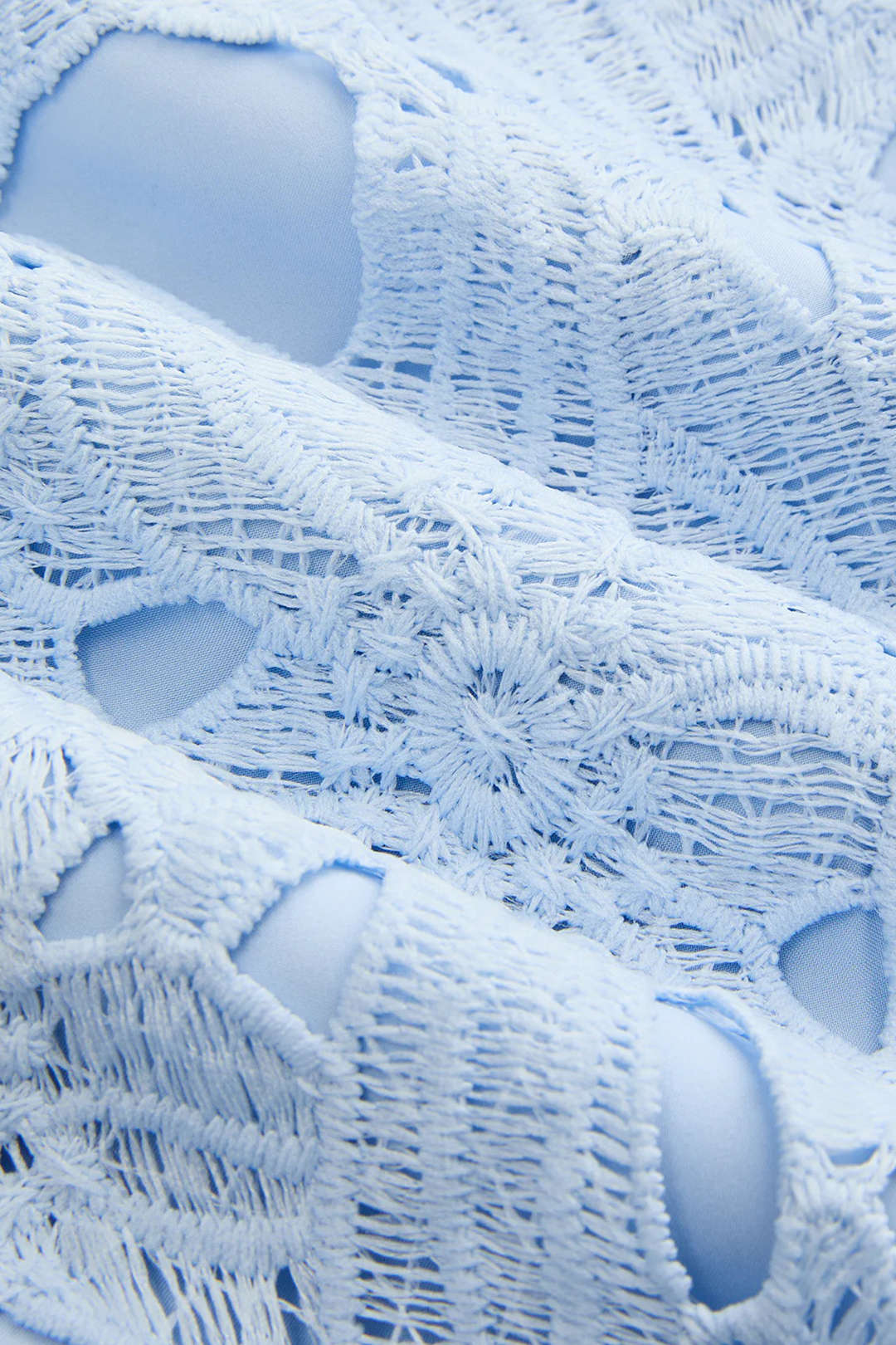 Jupe taille haute en dentelle