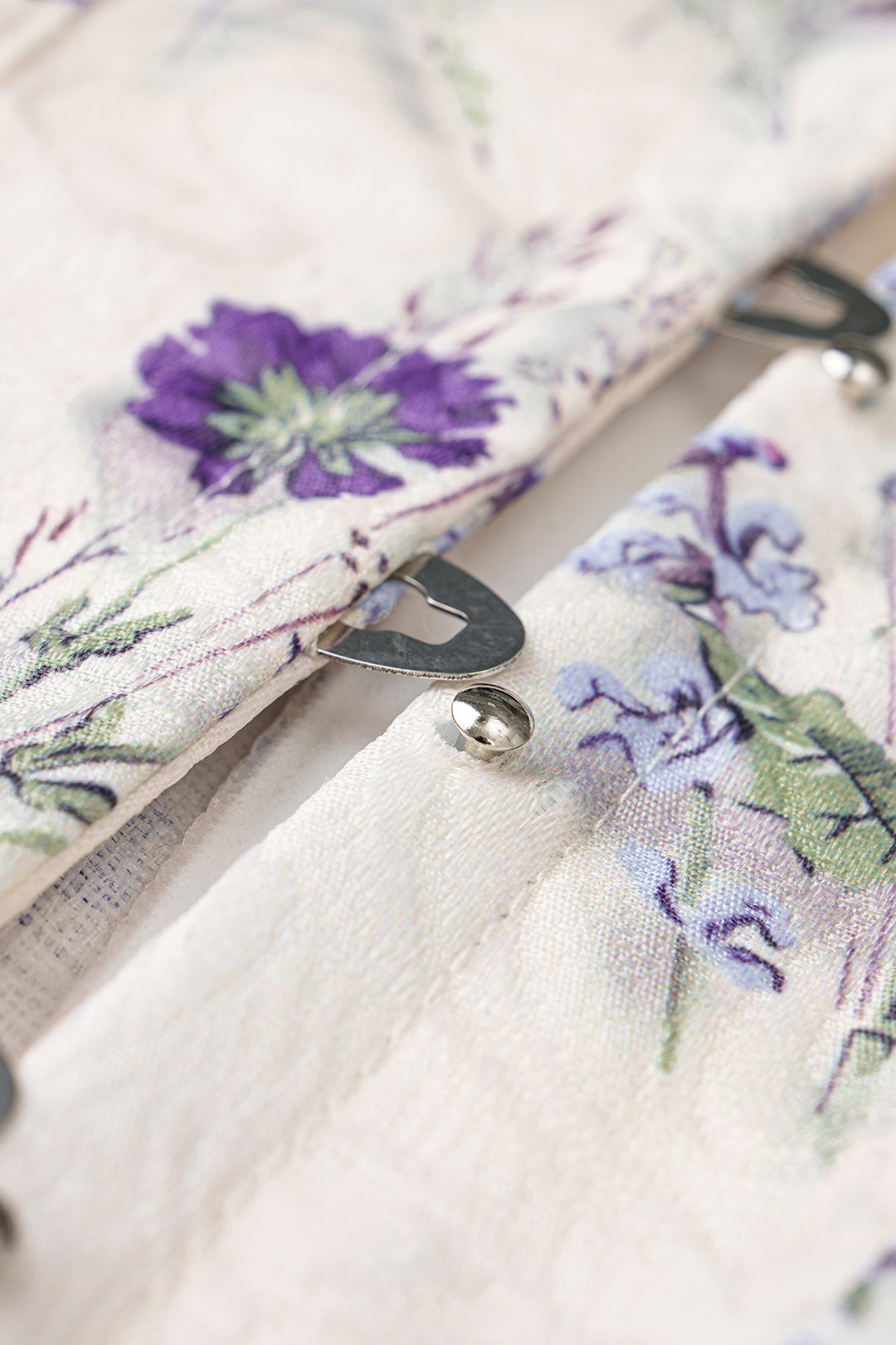 Bandeau-Top mit Blumenmuster und Schnürung
