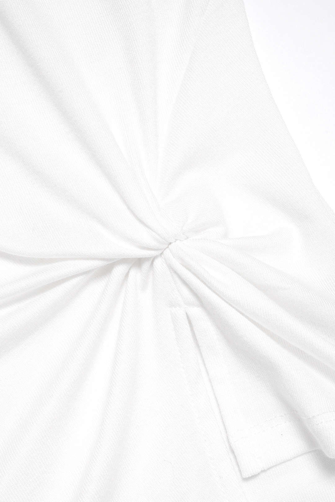 Solid One Shoulder Ruched Asymmetrical Short Sleeve T-shirt