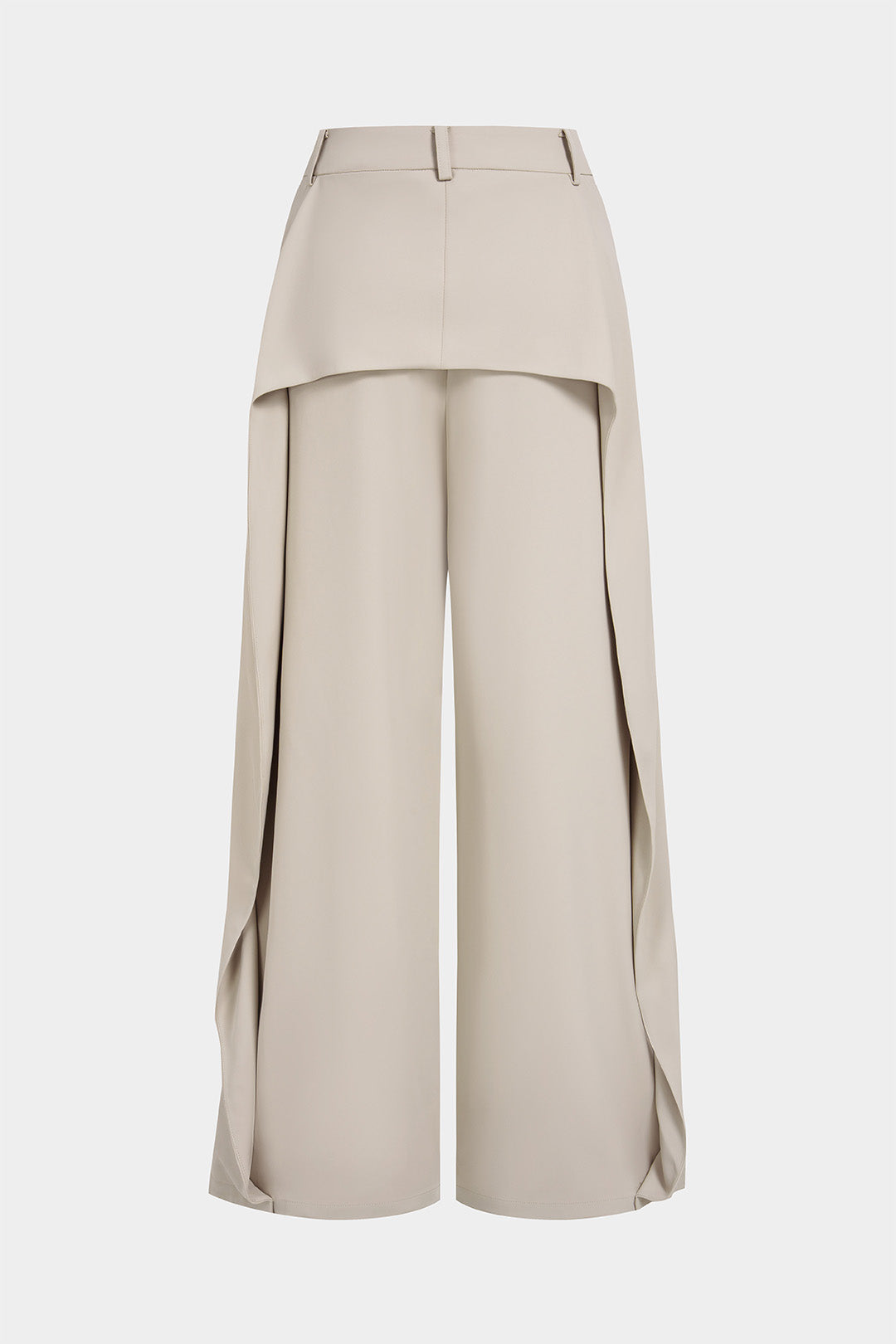 Metallic geraffte weite Hose