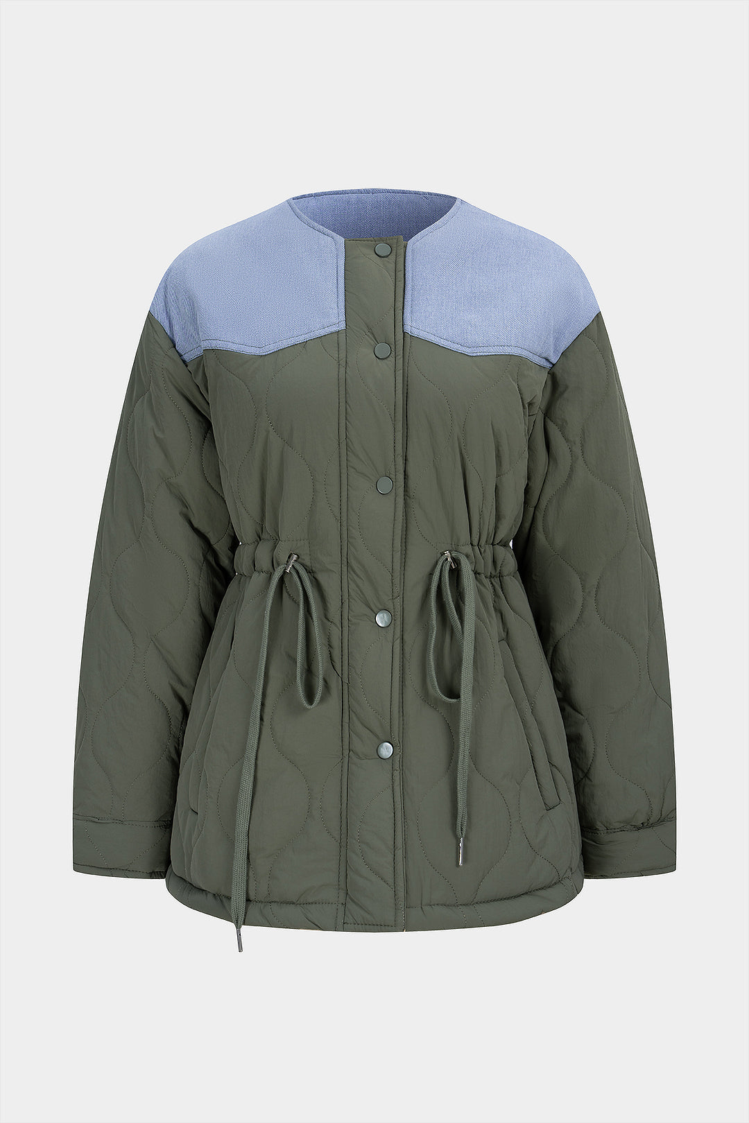 Gesteppter Patchwork-Puffer