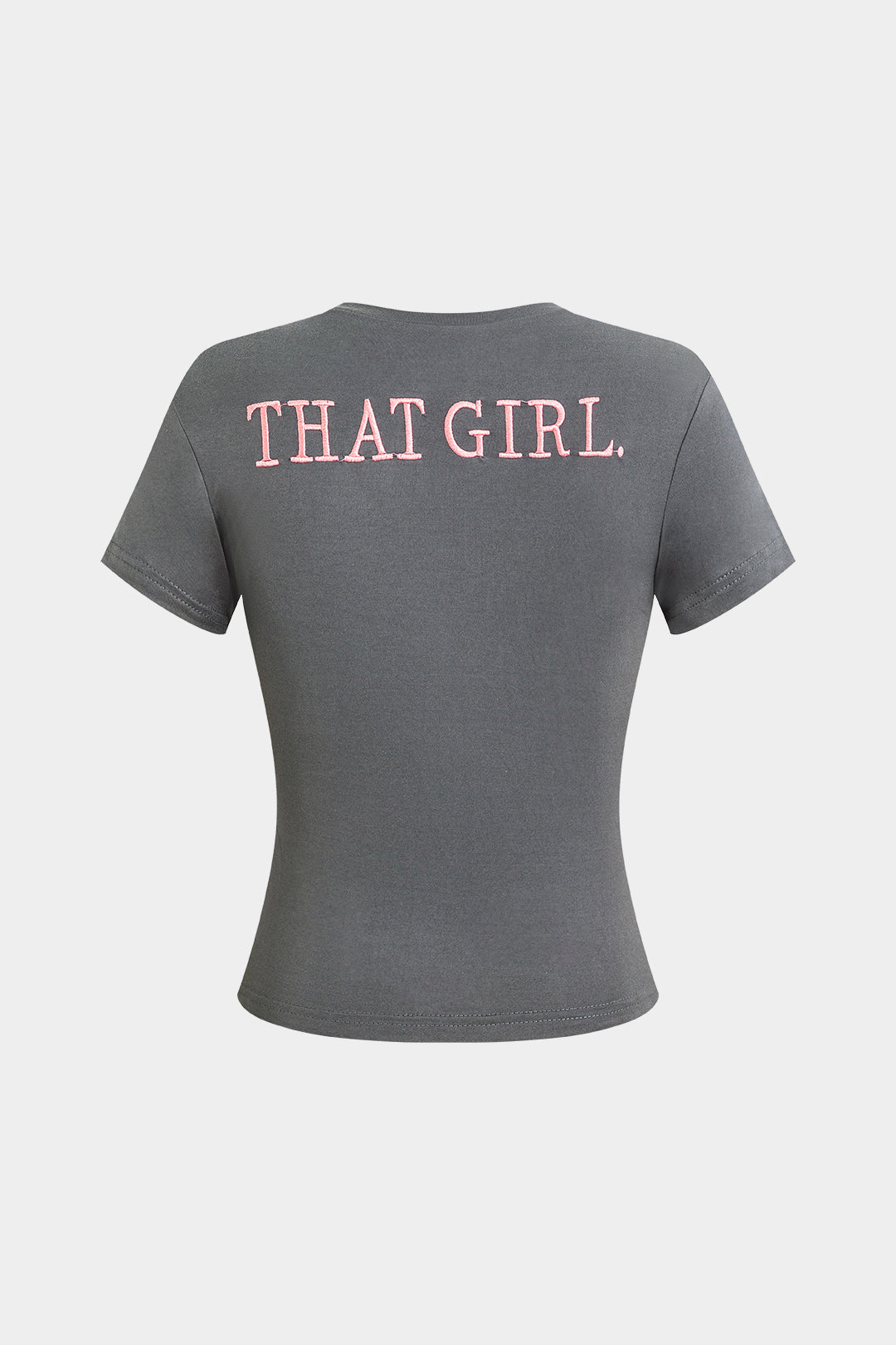 Ensemble T-shirt Imprimé Lettres Et Pantalon À Cordon De Serrage Avec Pompom