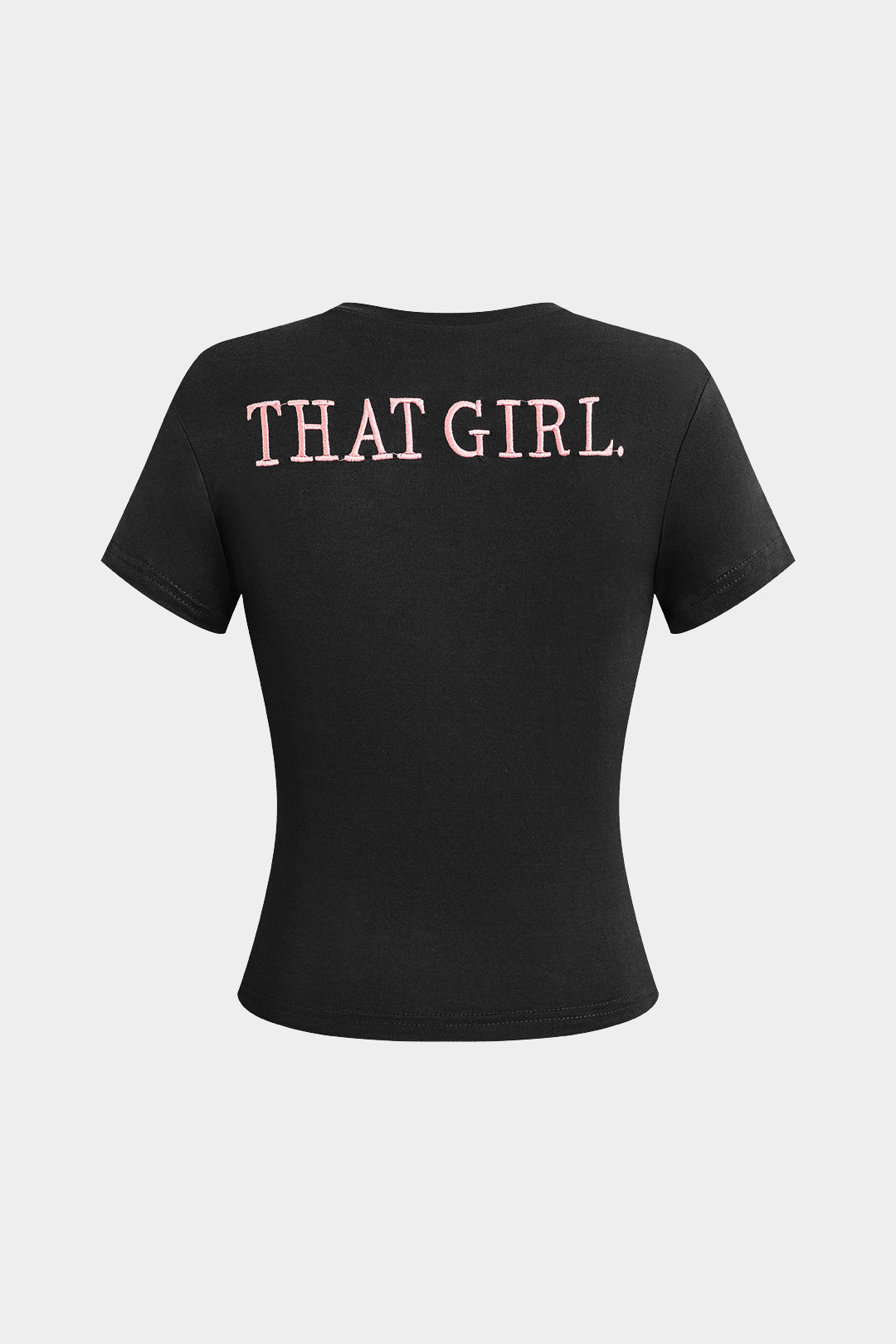 Ensemble T-shirt Imprimé Lettres Et Pantalon À Cordon De Serrage Avec Pompom
