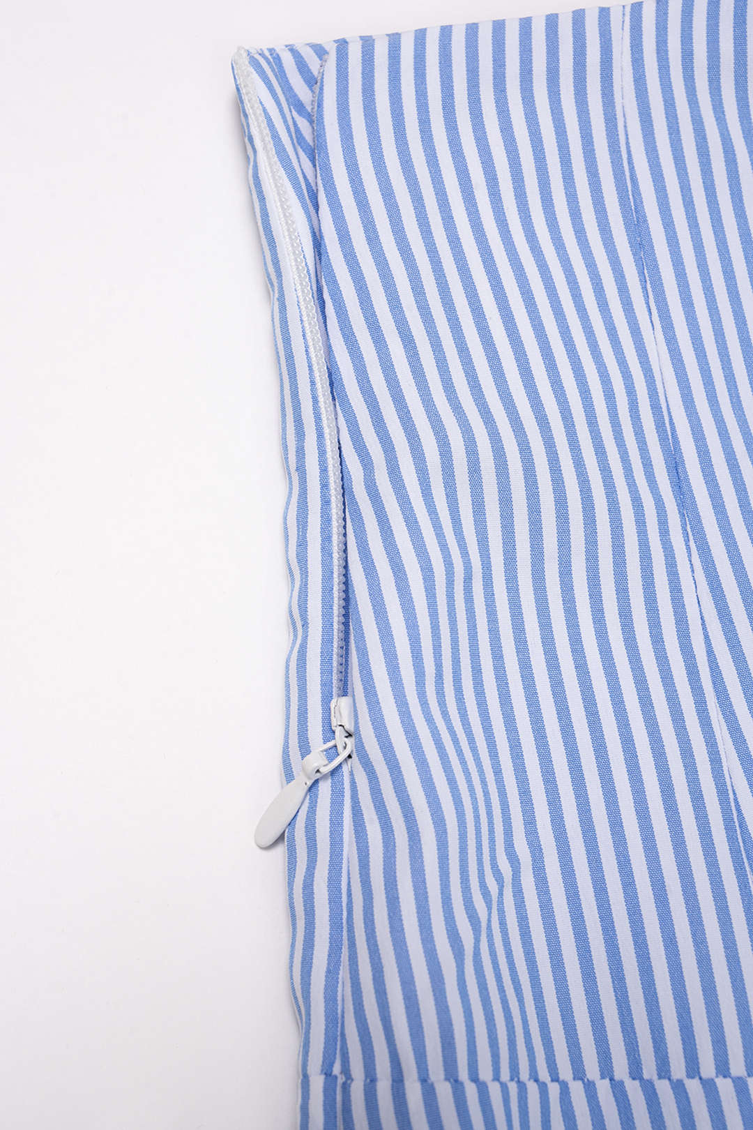 Striped Deep V-Neck Button Vest And High Waist Wide-Leg Pants Set