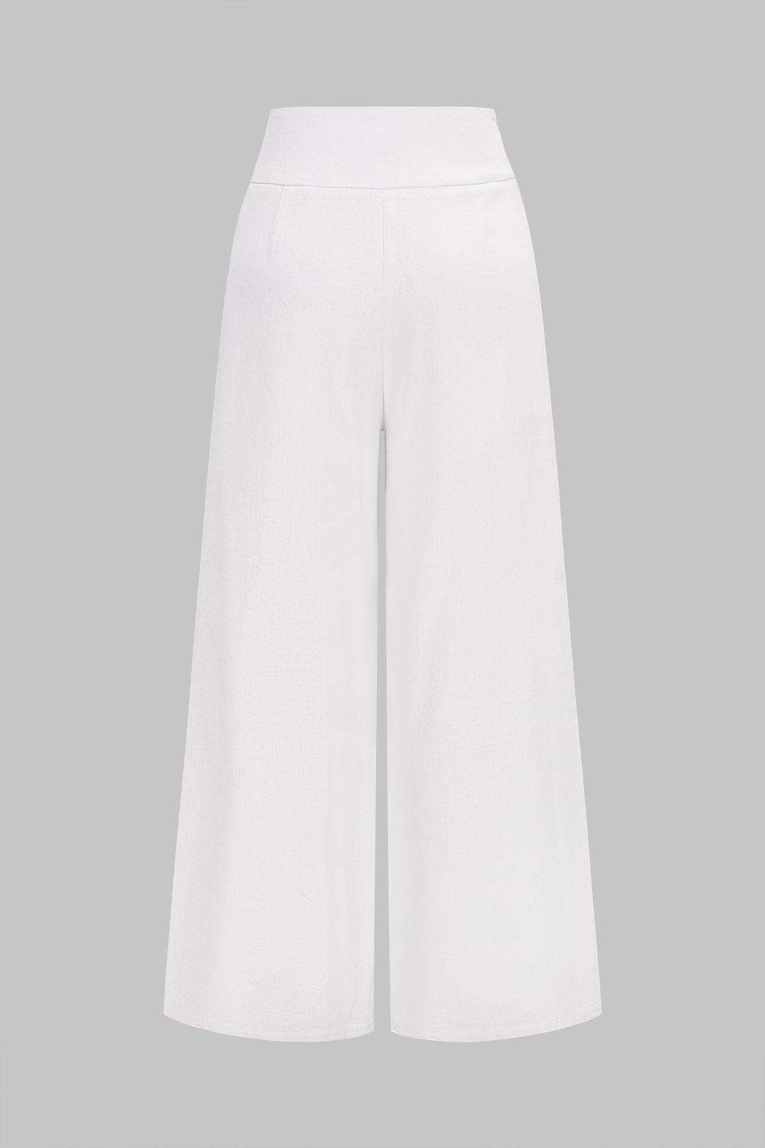 Hose mit asymmetrischem Bund und weitem Bein
