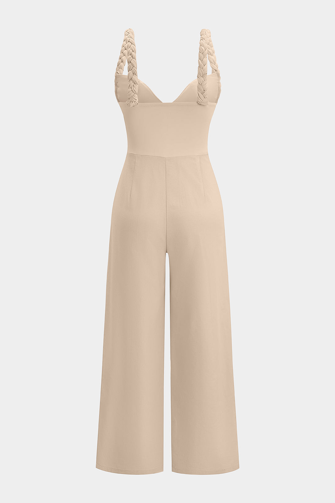 Linen Braided Sleeveless Jumpsuit