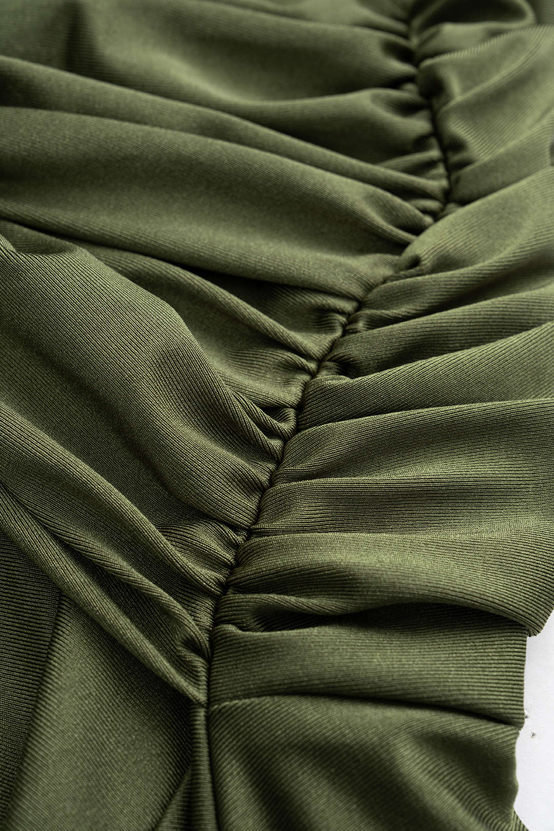 Metallic Ruched Asymmetrical Irregular Hem Long Sleeve Midi Dress