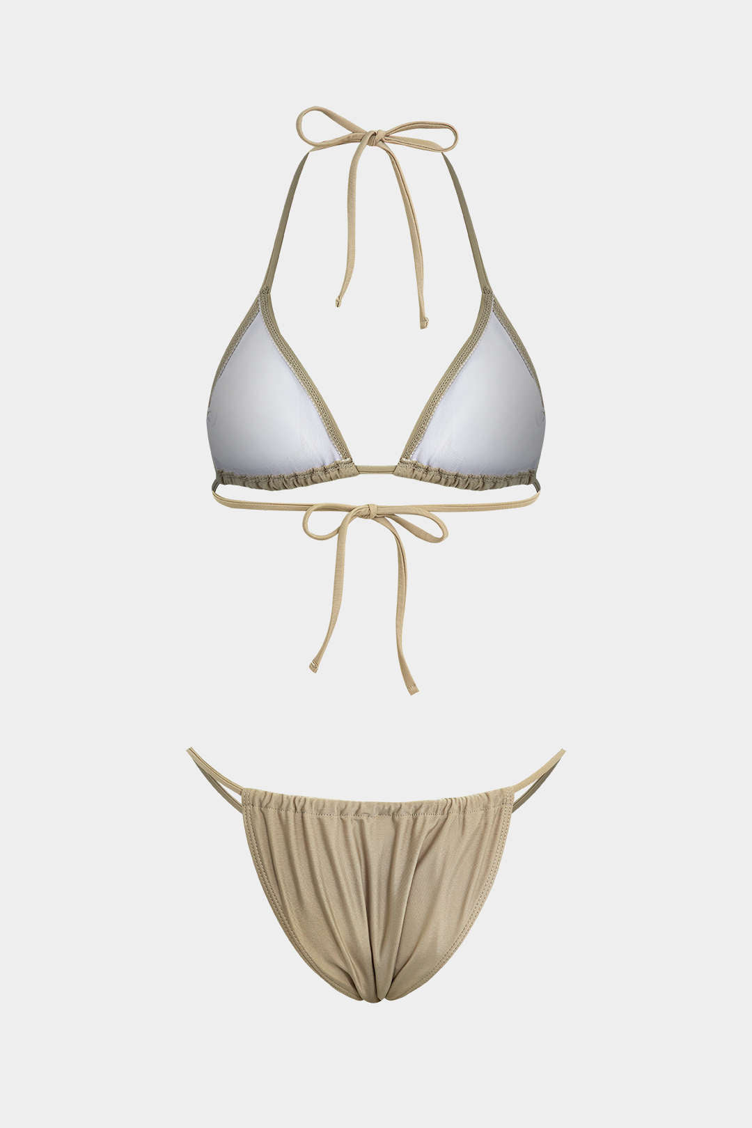 Ensemble bikini licou et paréo tie-dye 3 pièces