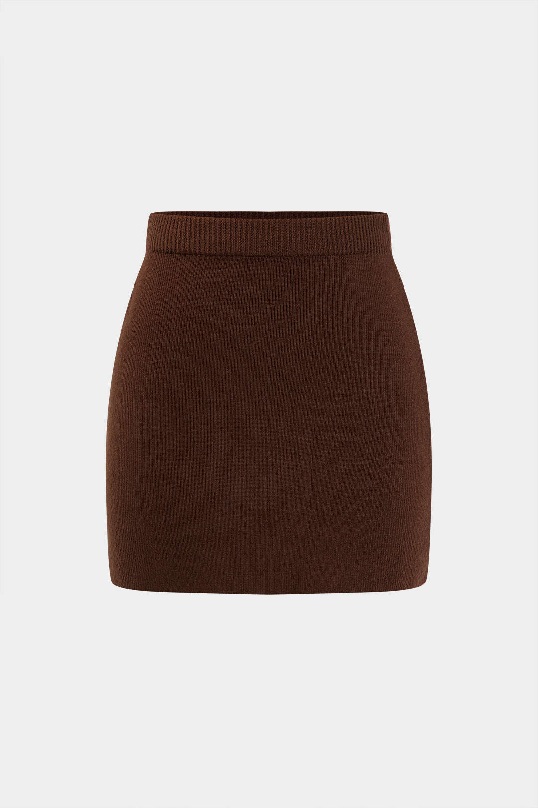 Knit Solid Mini Skirt
