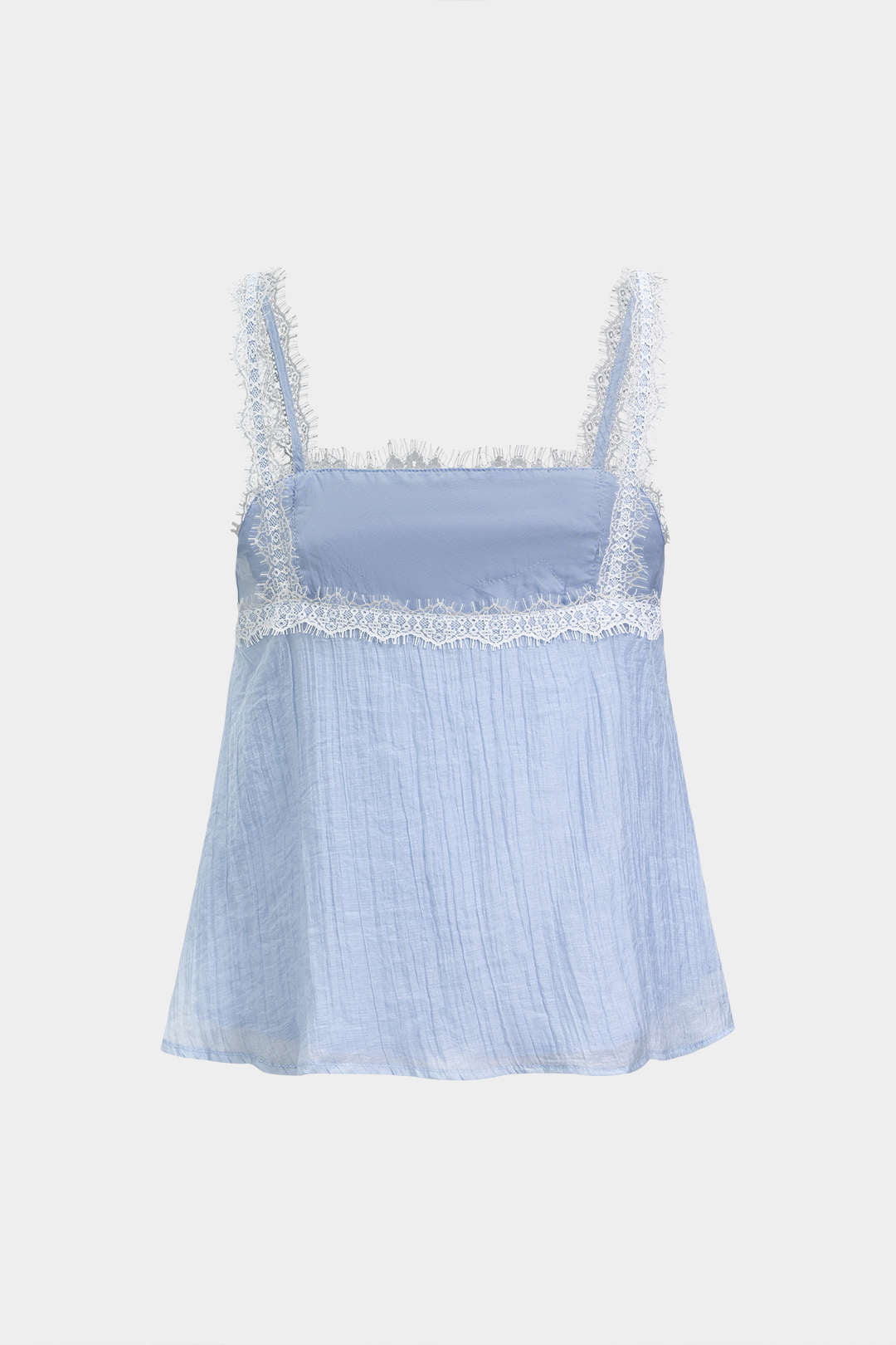 Spitzen-Patchwork-Textur-Cami-Top