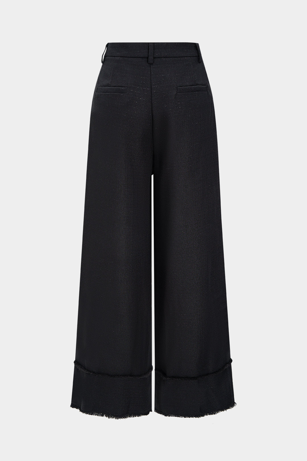 Ribbed Ruched High Waist Trousers