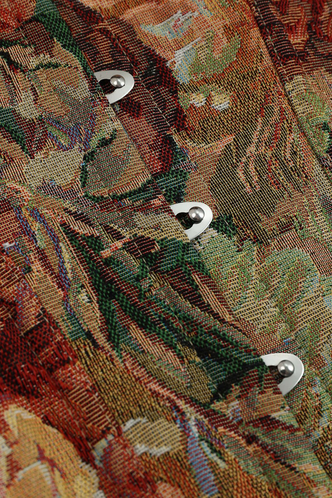 Haut bustier jacquard avec attaches contrastantes au dos