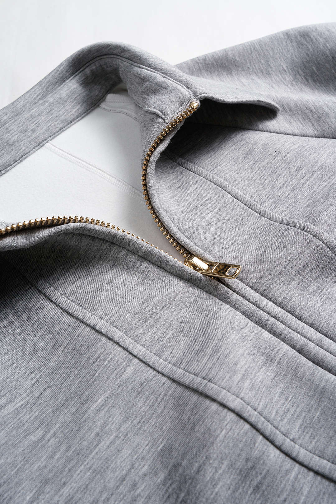 Maxikleid mit Reißverschluss und Reverskragen, Langarm
