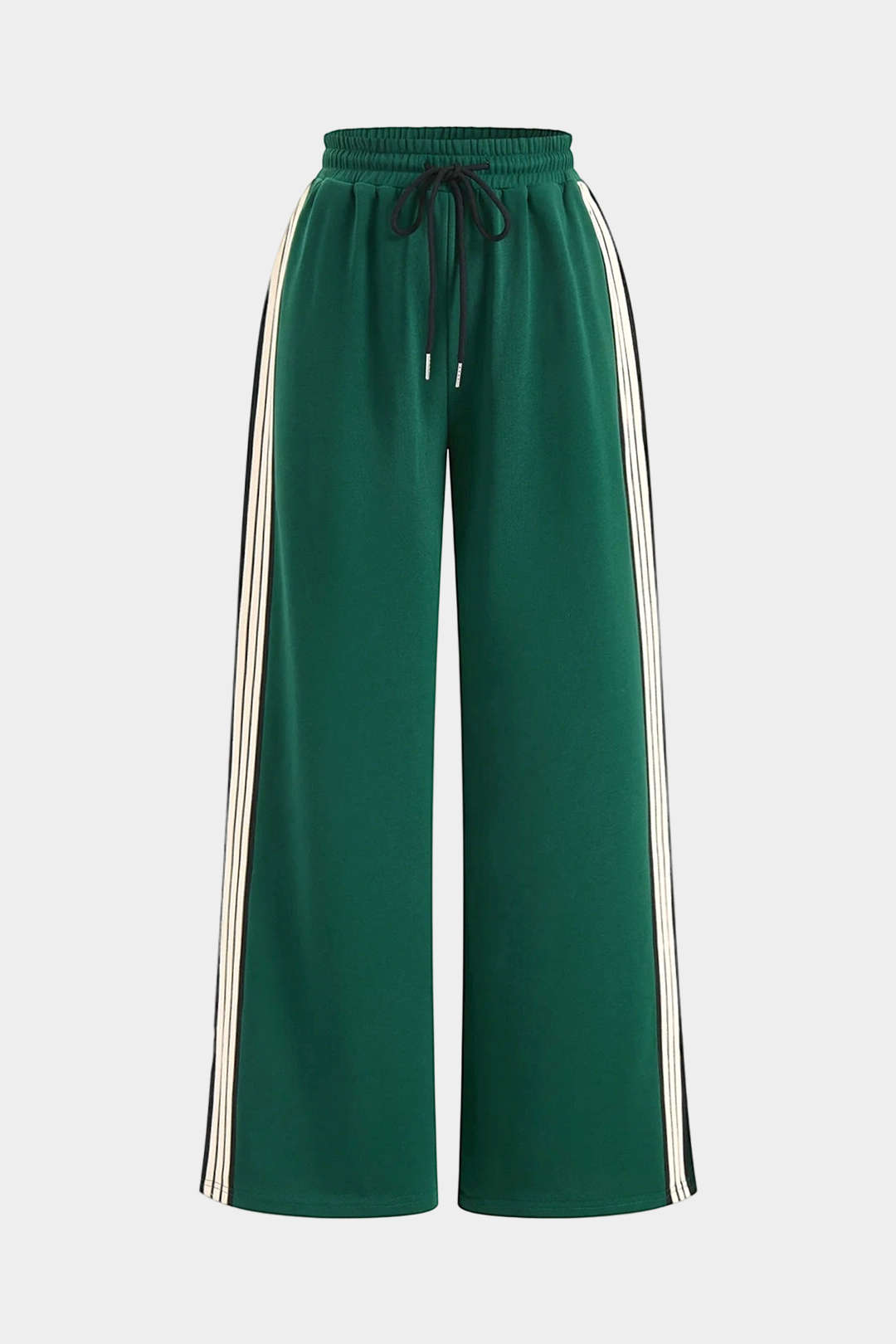 Striped Tie-Up Wide Leg Pants