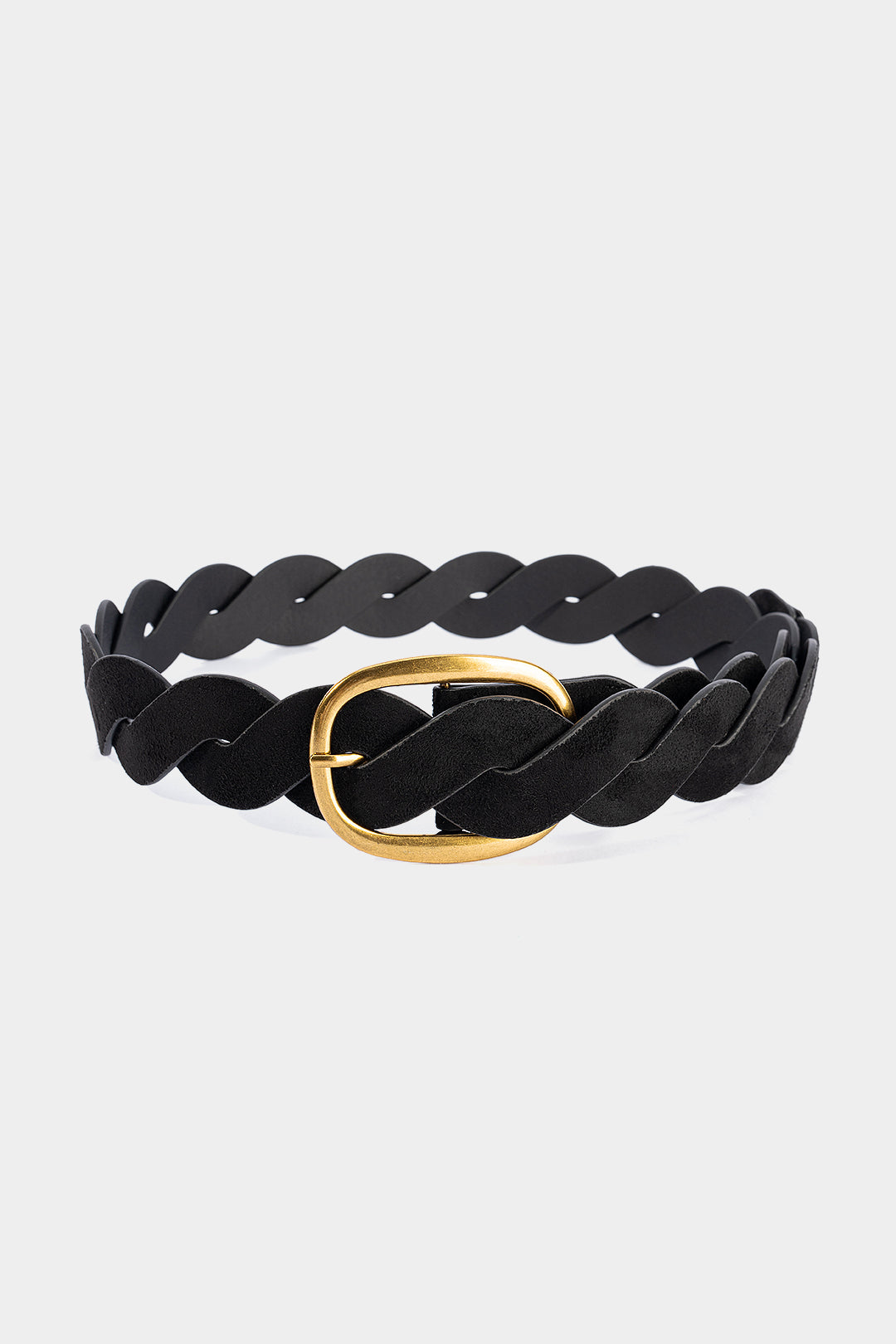 Ceinture tressée en similicuir