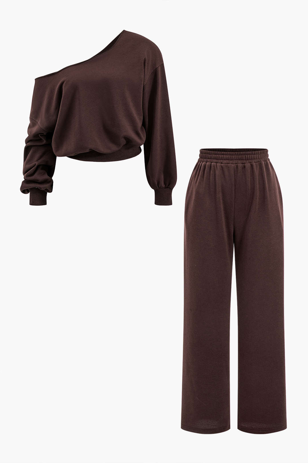 Ensemble haut asymétrique et pantalon