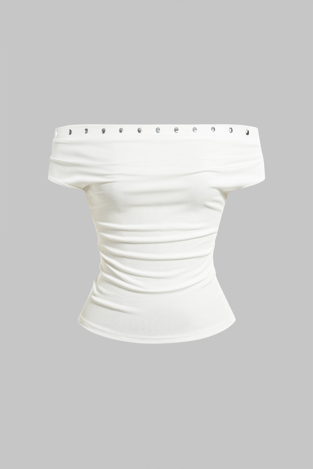 Off Shoulder Sleeveless T-Shirt