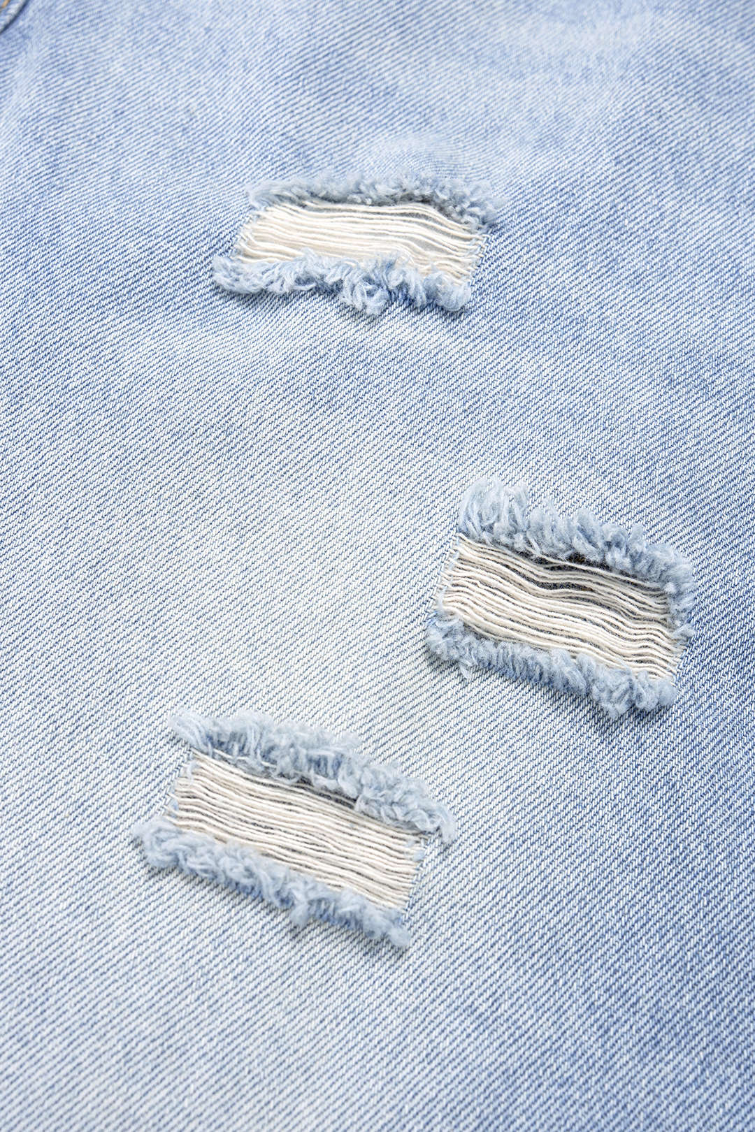 Jean large déchiré en denim