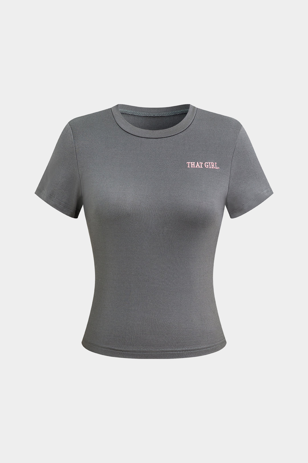 Ensemble T-shirt Imprimé Lettres Et Pantalon À Cordon De Serrage Avec Pompom