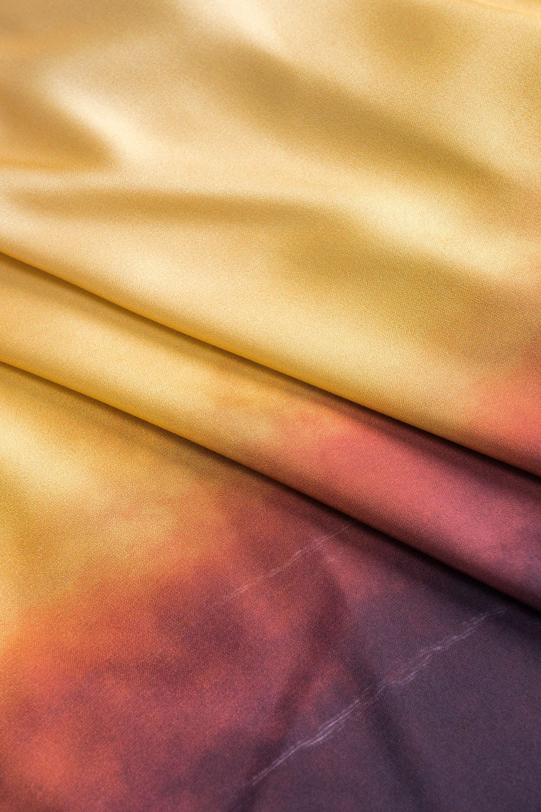 Mini-robe deux pièces dos nu asymétrique à dos nu plissé en satin imprimé Ombre
