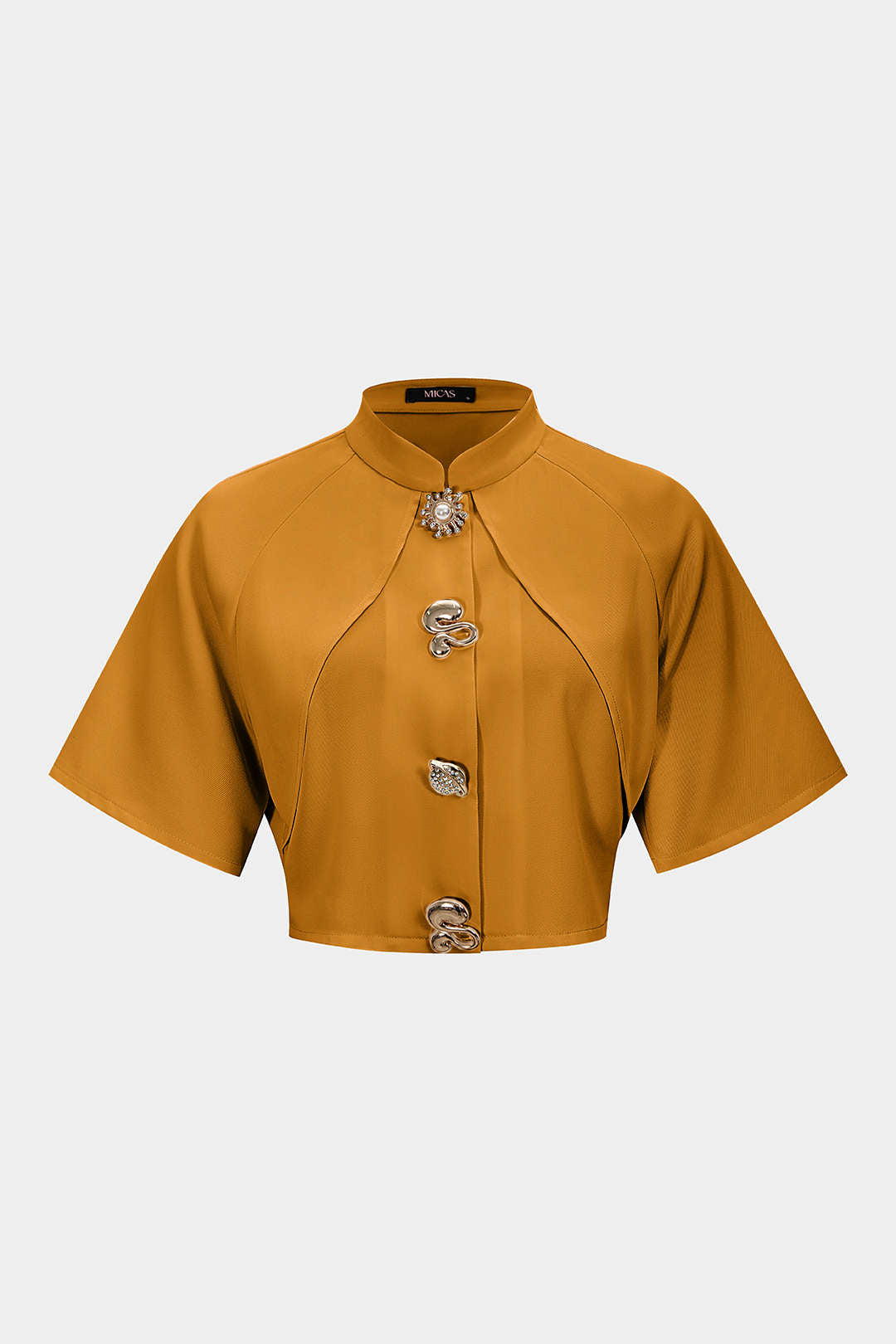 Metallisch texturierter schmaler Blazer