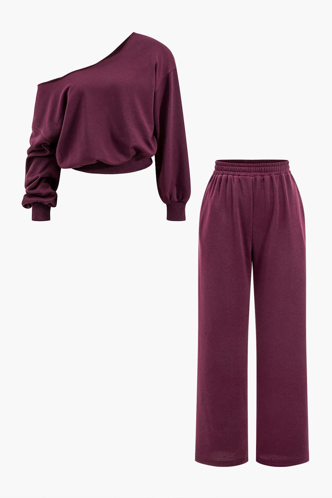 Ensemble haut asymétrique et pantalon