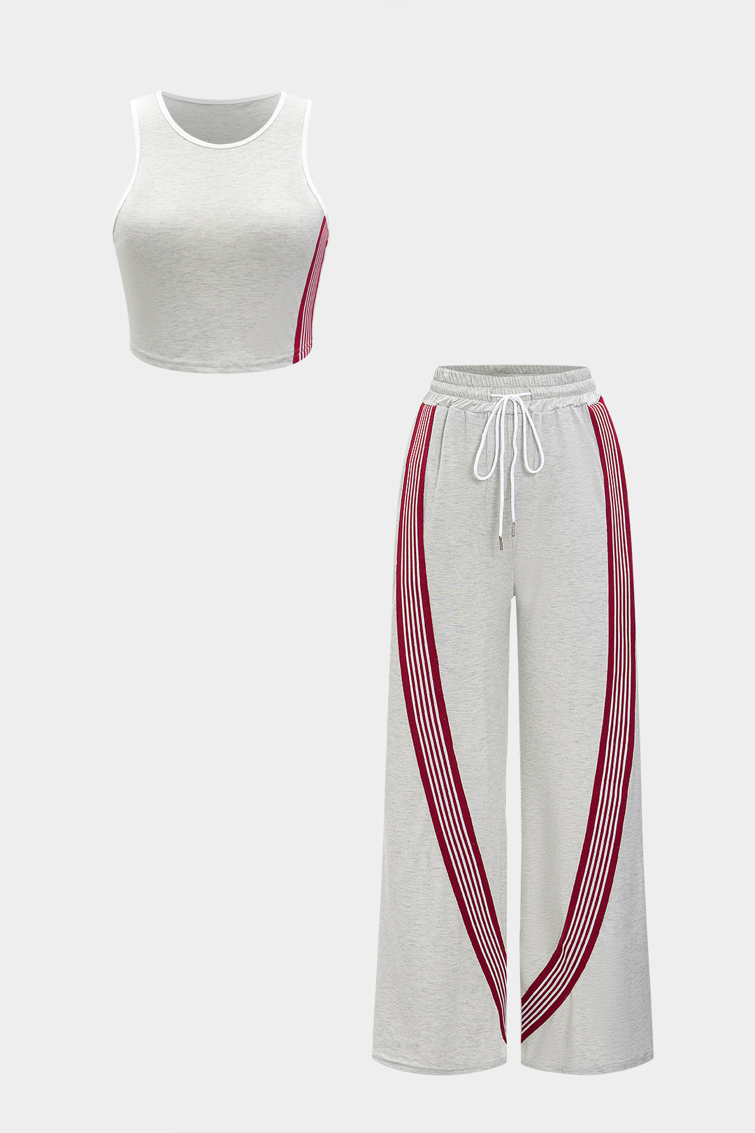 Ensemble Débardeur Rayé et Pantalon Large