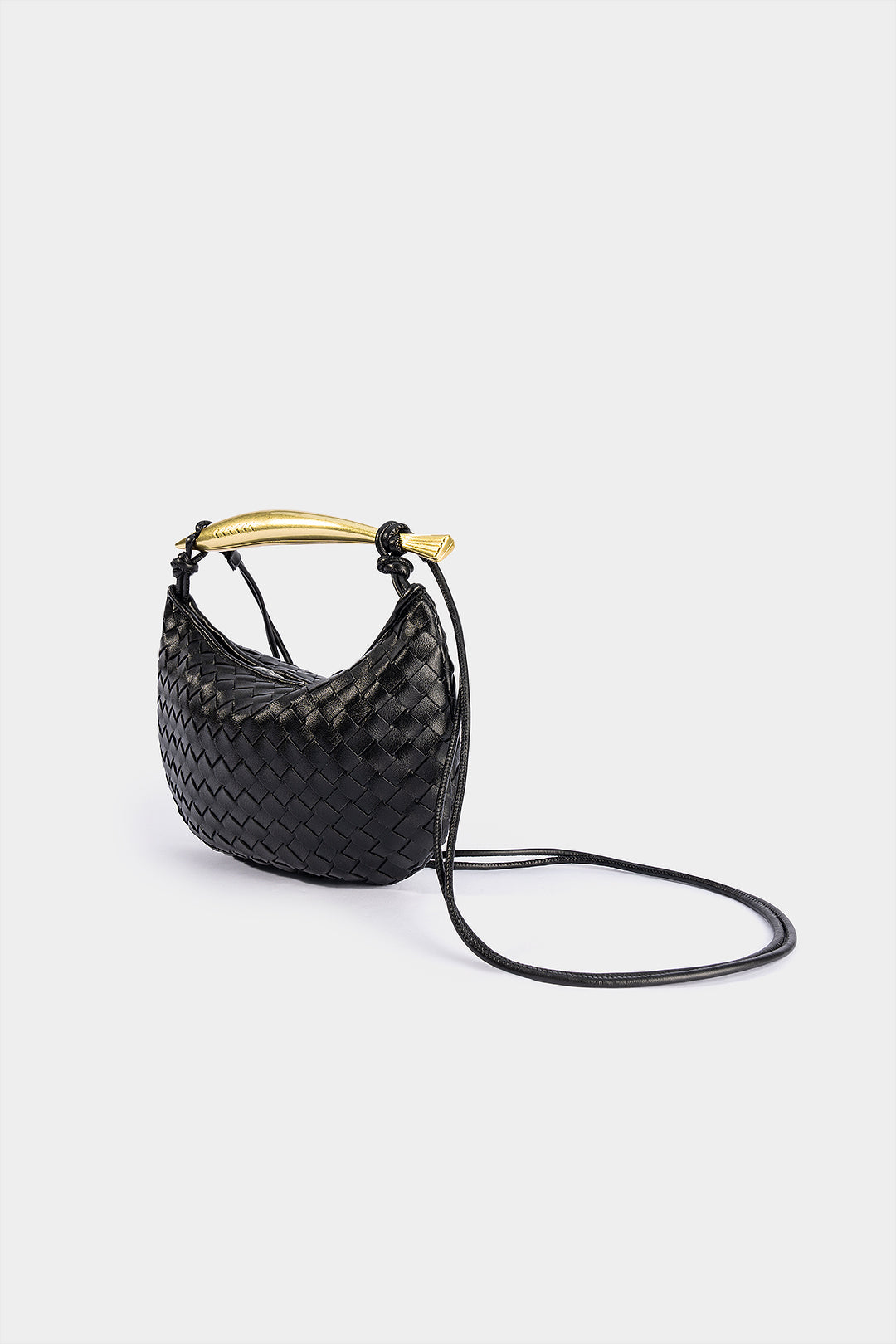 Sac cabas tressé en similicuir
