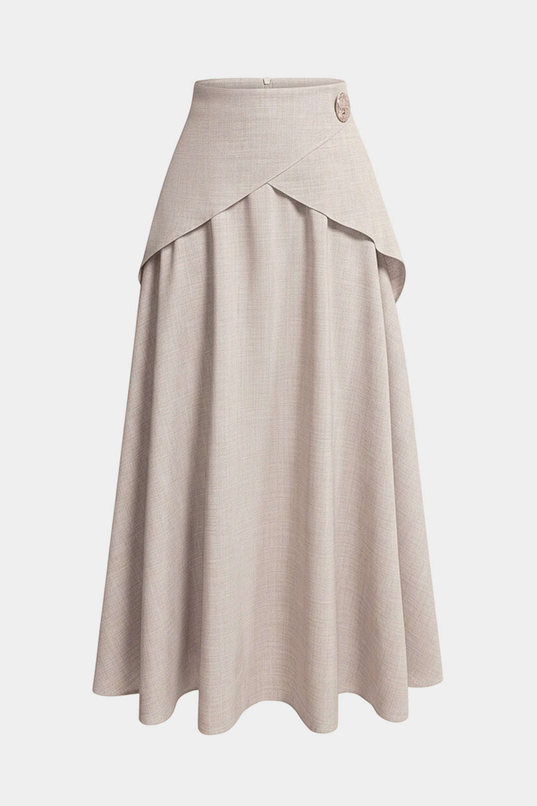 Jupe froncée taille haute