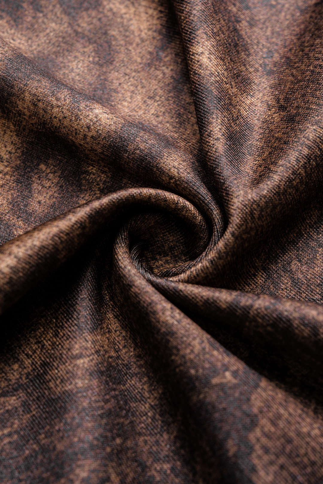 Leopard-Streifen-Druck Rundhals Kurzarm Body