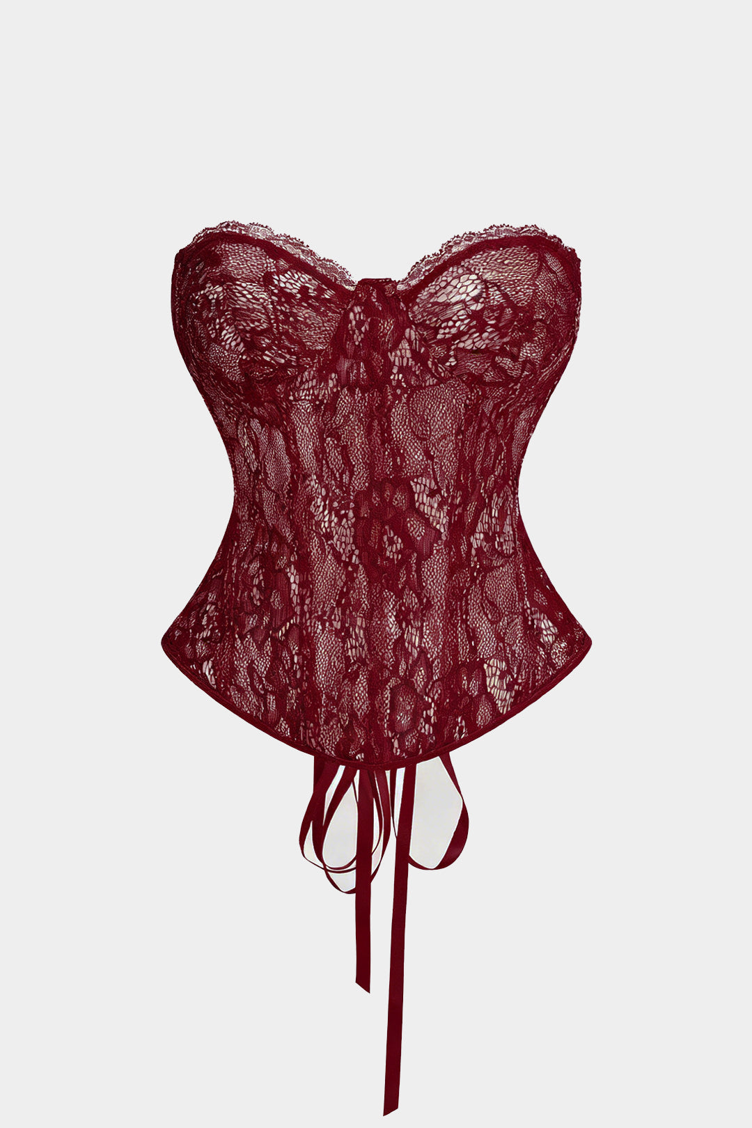 Bustier Rückenfrei zum Schnüren Korsett-Oberteil