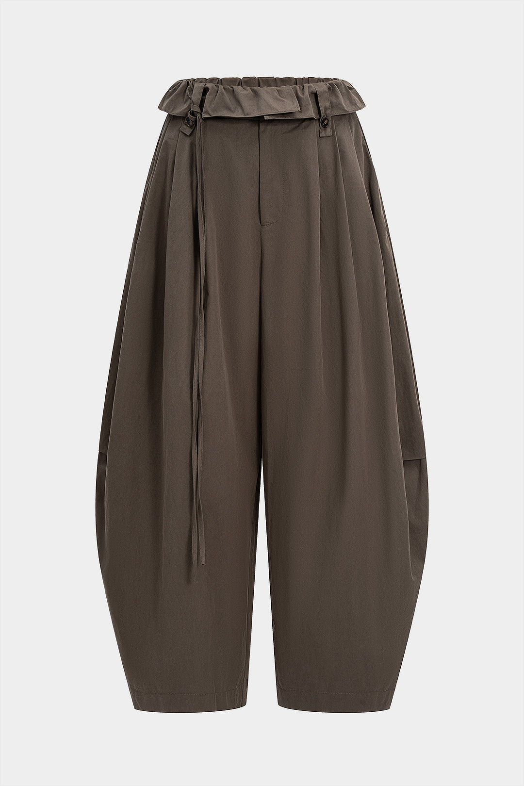 Tie-Up Wide Leg Trousers