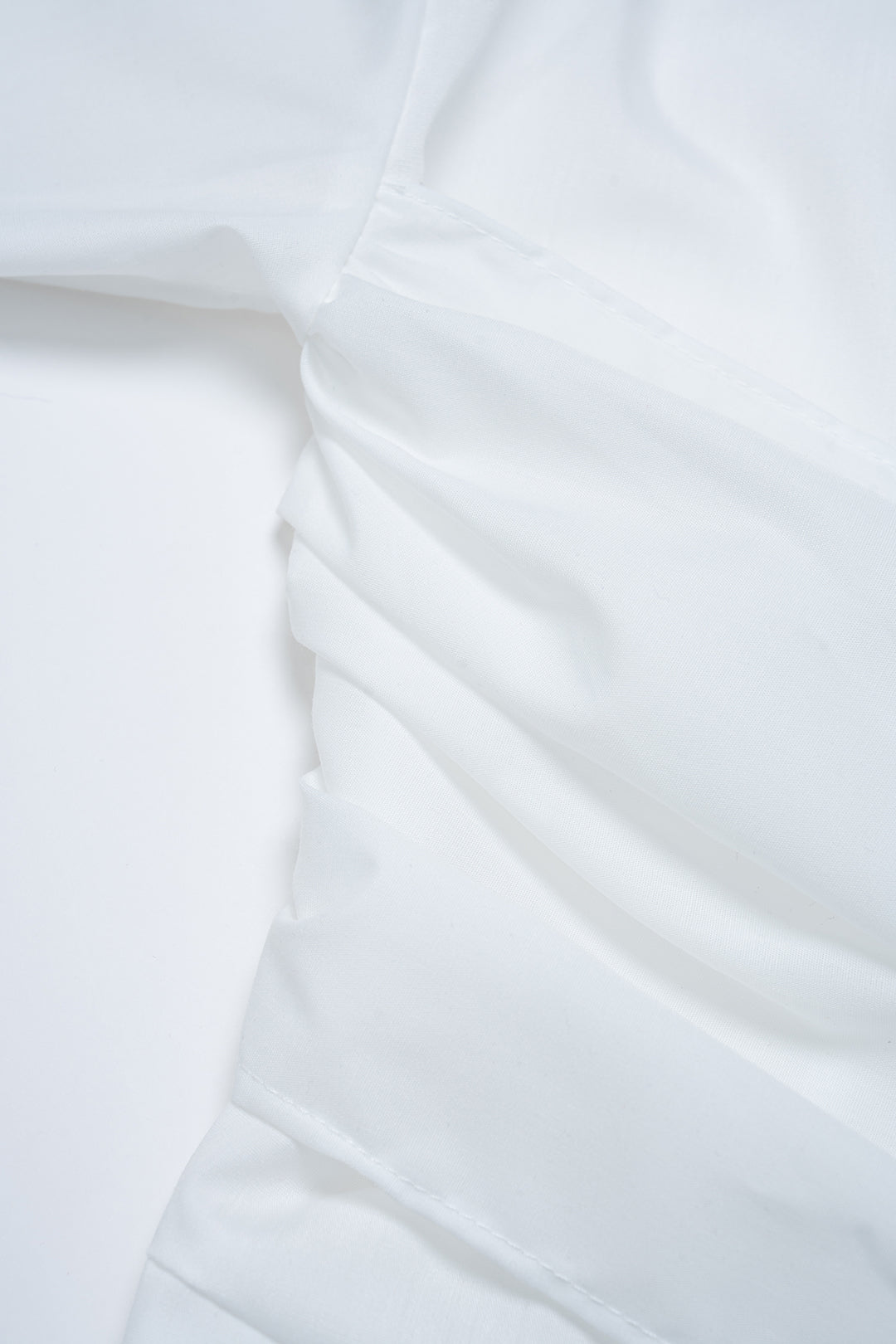 Crossed Button Layered Long-Sleeve Shirt