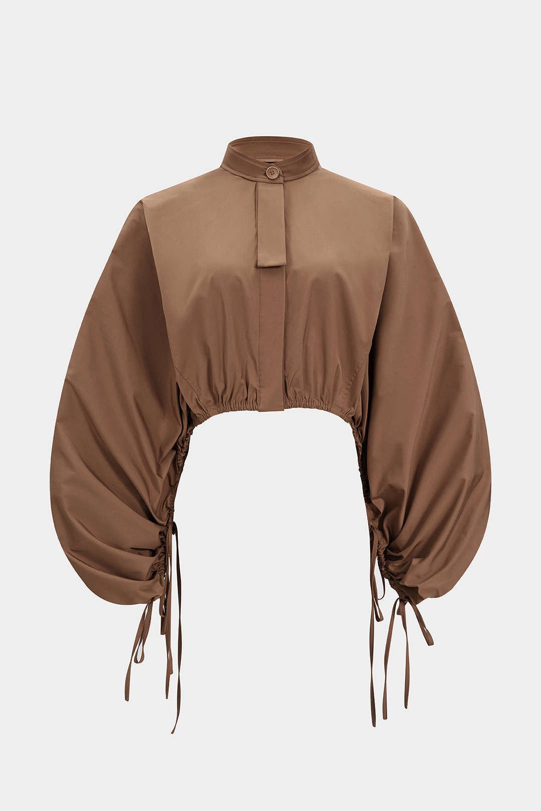 Veste à manches longues froncée à nouer