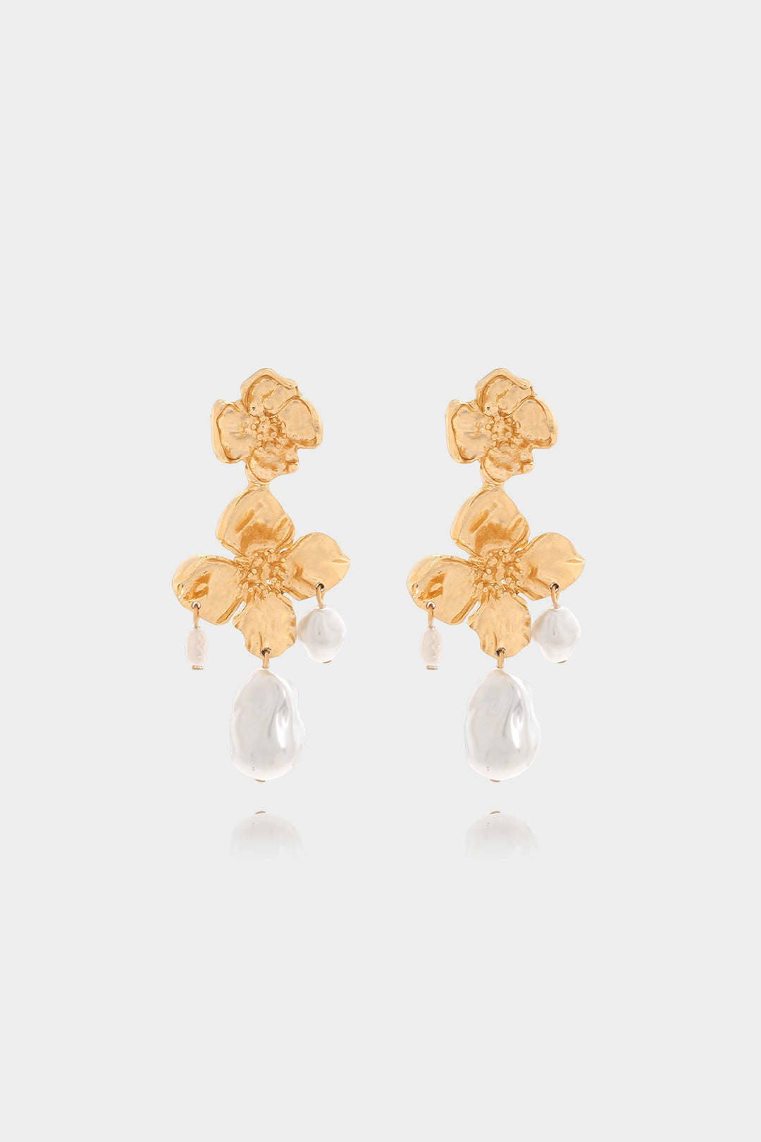 Flower Pearl Earrings