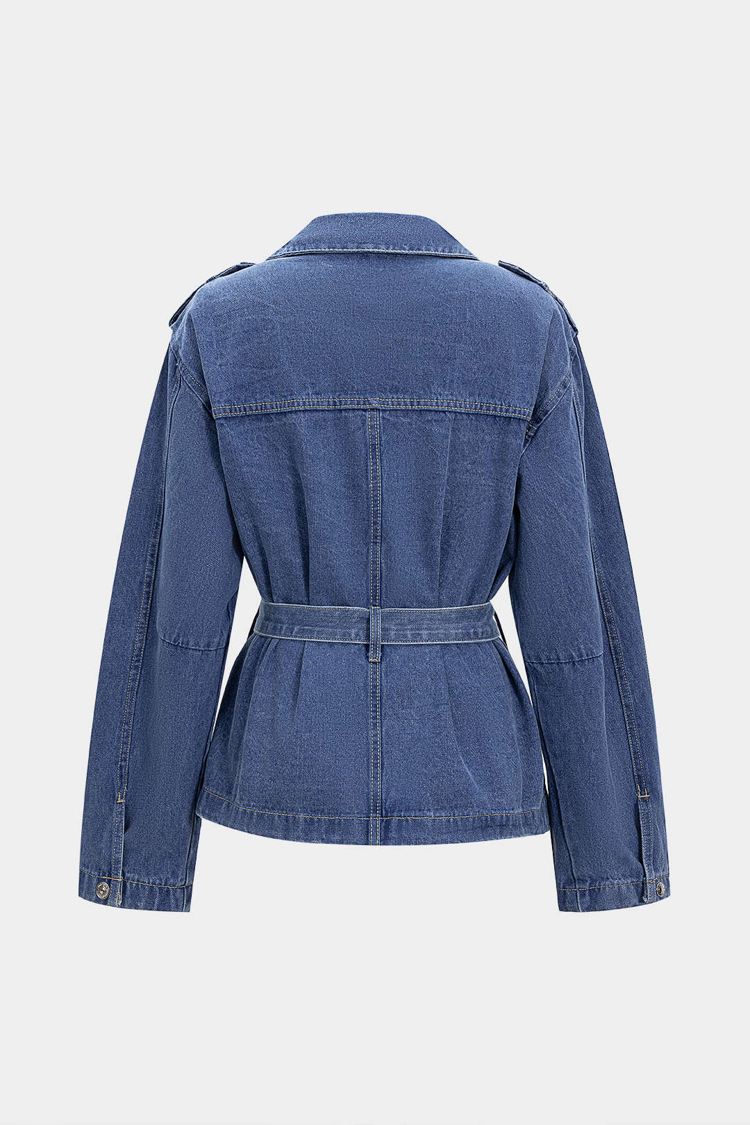 Jeansjacke mit Gürtel