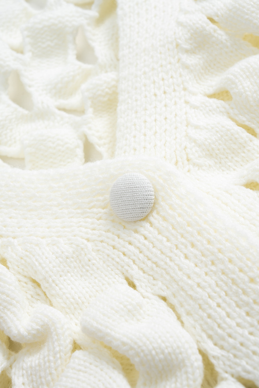 Durchbrochener Strickcardigan