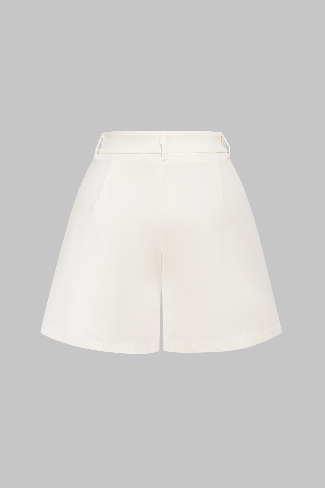 Einfarbige weite Hosen mit Taschen