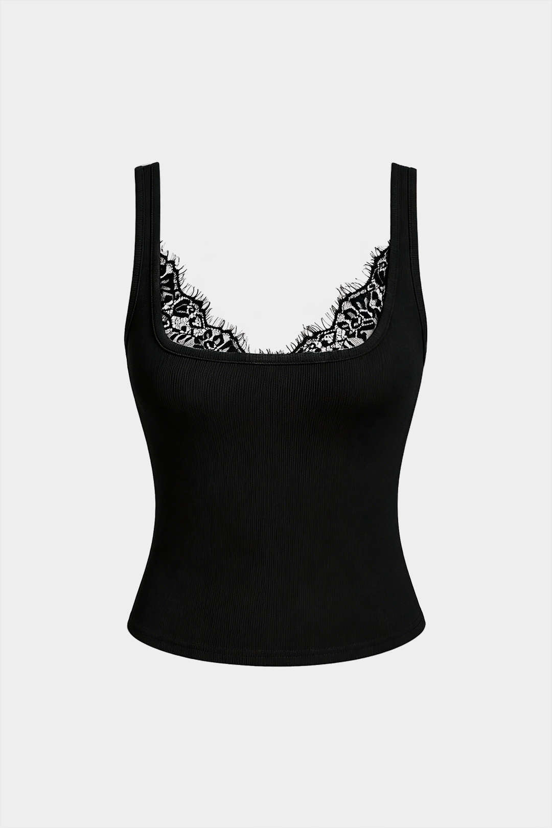 Spitzen-Patchwork-Tanktop