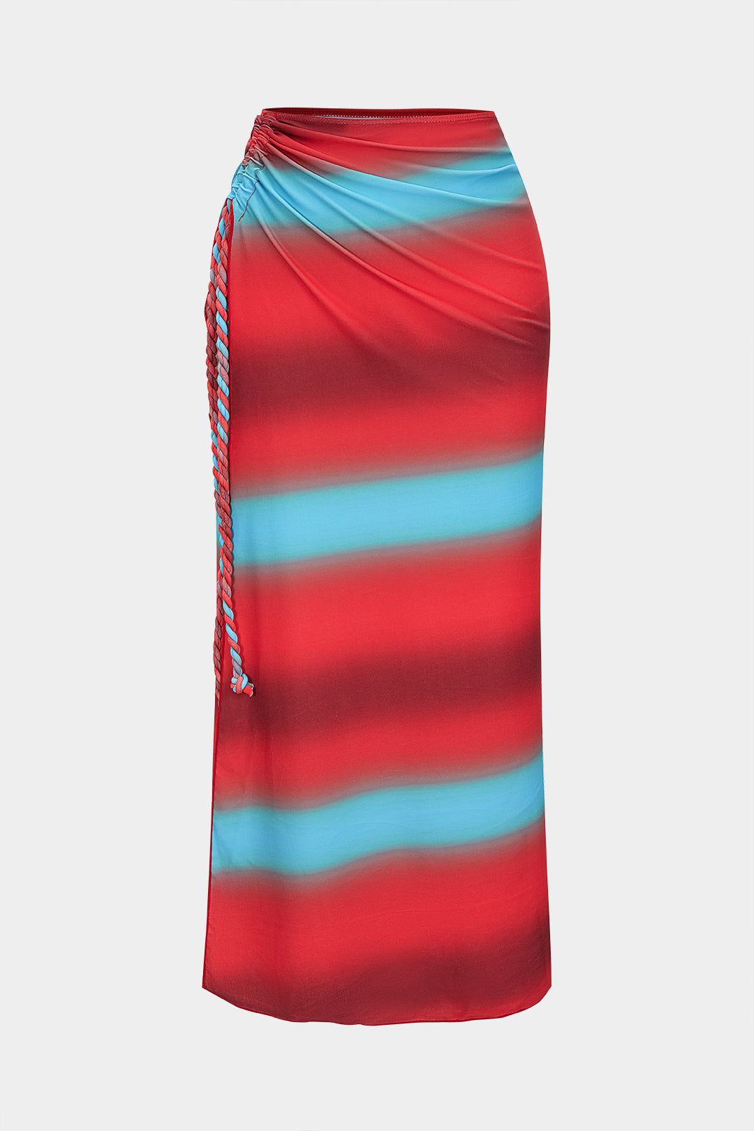 Tie Dye Ombre Print Twist Knot Bikini Bottom