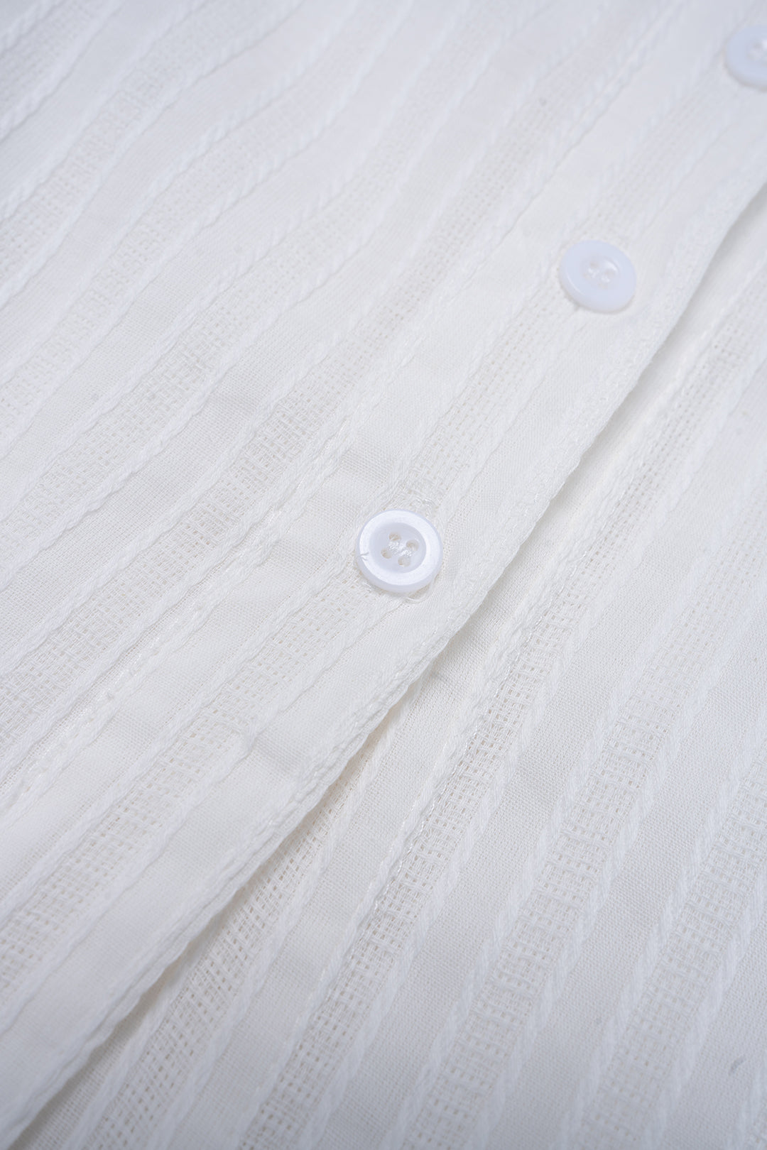 Ruffle V-Neck Long-Sleeve Shirt