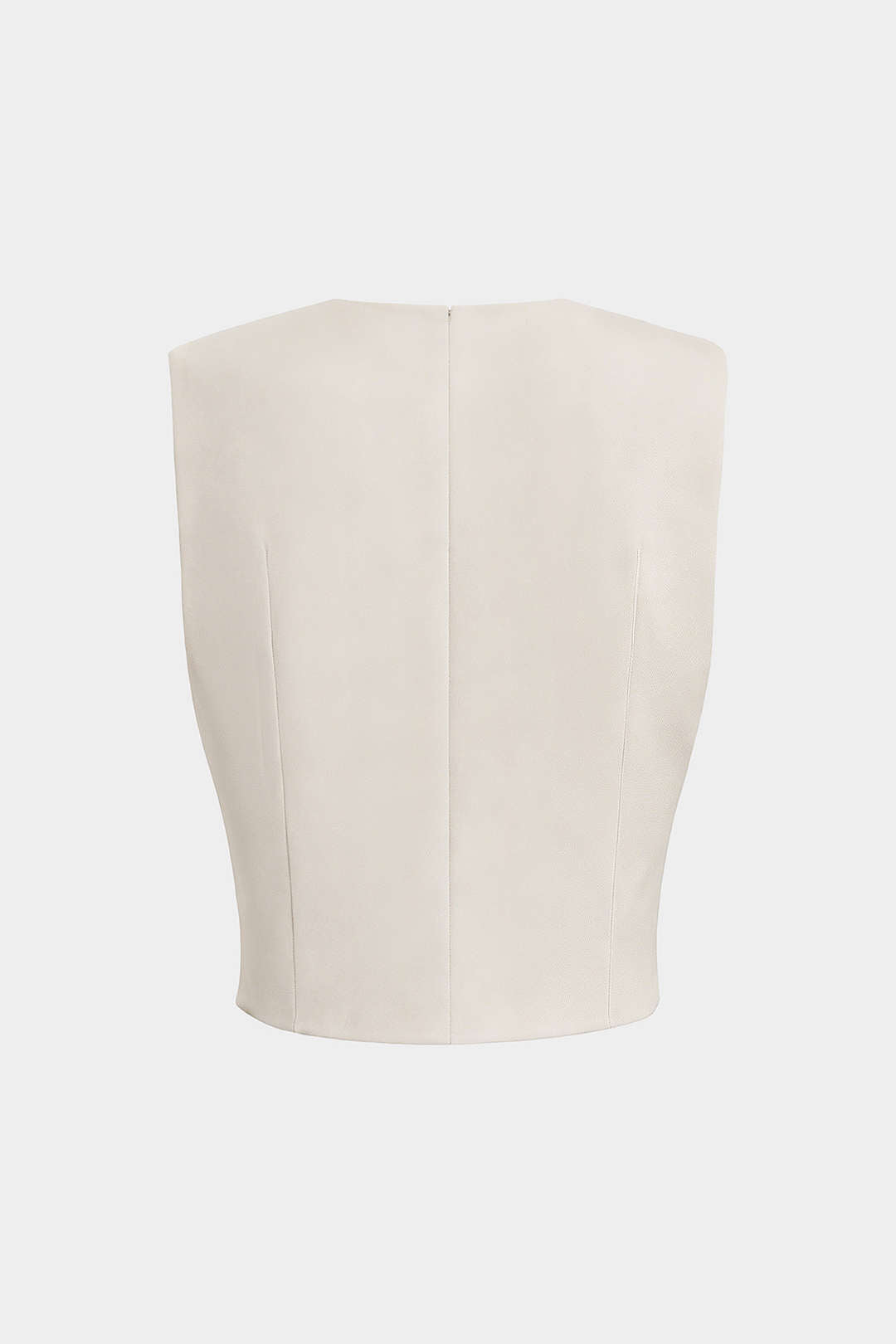 V-Neck Button Ruched Tank Top