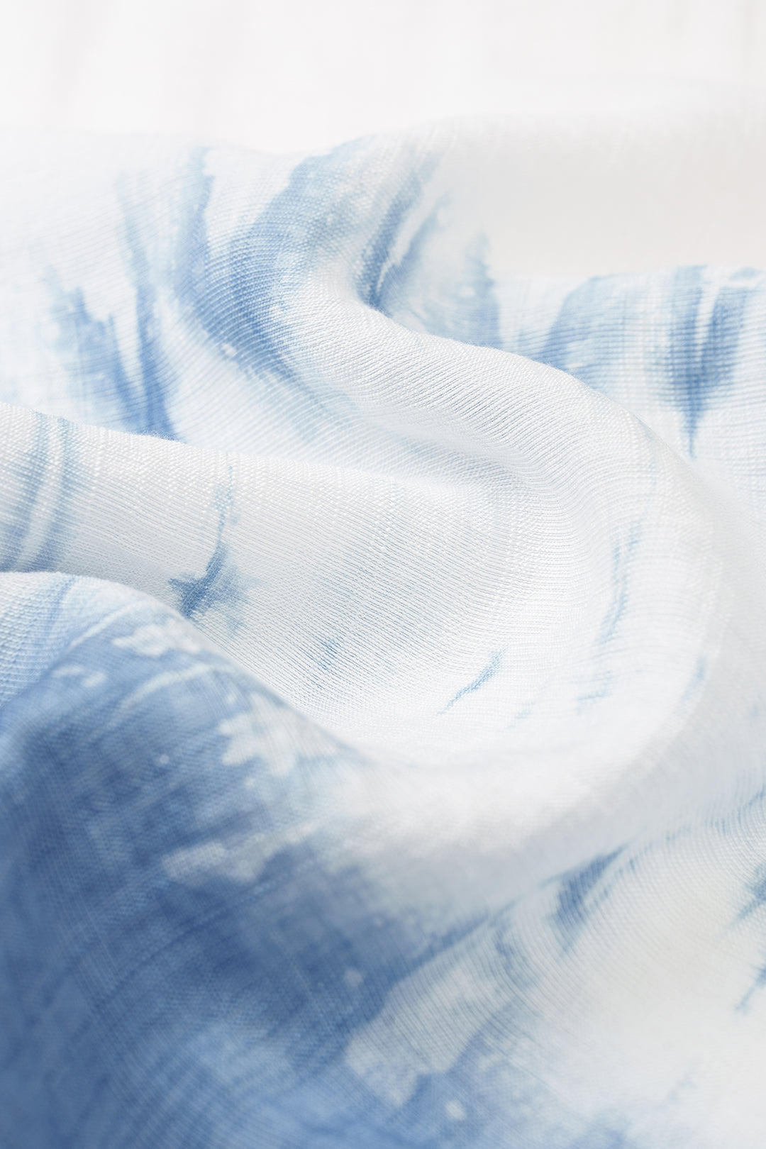 Tie Dye Print Button Tie-Up Short Sleeve Shirt